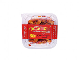 Ведро Ржаные гренки с семгой и сыром: Фрайчизы классические сырные (100 гр.)