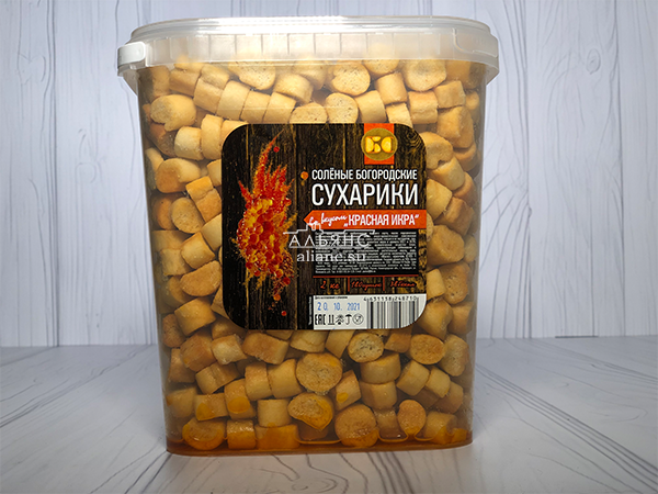 Сухарики с красной икрой в Колпино