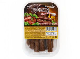 САМУРАЙ паутинка с соусом ТЕРИЯКИ ( из дикого лосося) 500 гр: Сурские гренки Телятина на гриле (100 гр)