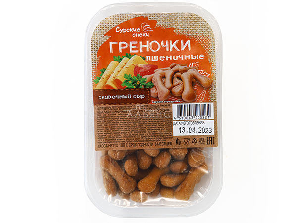 Сурские (ПШЕНИЧНЫЕ) Сливочный сыр (100 гр) в Колпино
