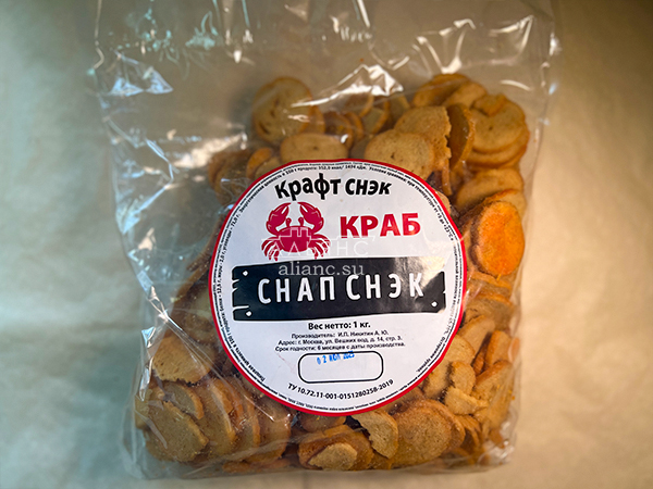 Снапсы ПШЕНИЧНЫЕ "Краб" в Колпино