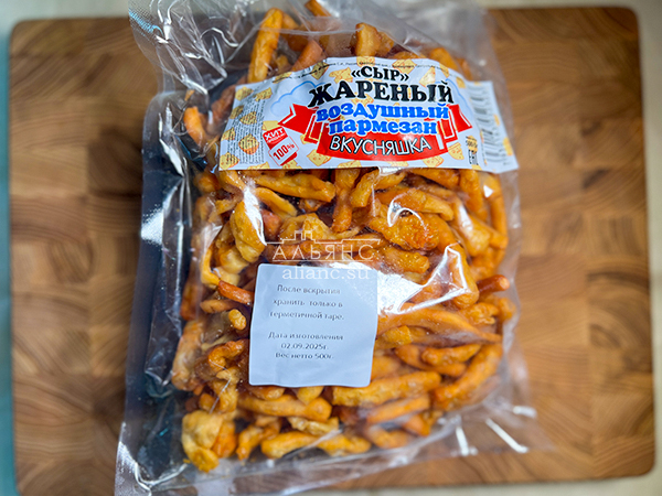 Жареный сыр "ВКУСНЯШКА" со вкусом пармезан (500 гр) в Колпино