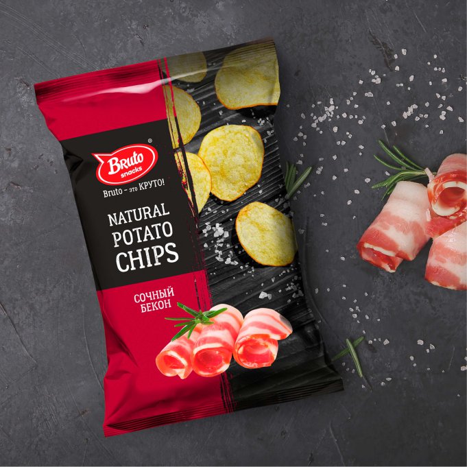 Картофель «Бруто» со вкусом бекона 130 гр. в Колпино
